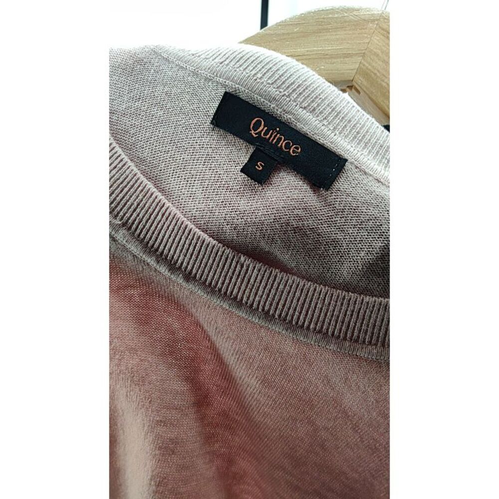 Quince Pink Sleeved Top S - Picture 3 of 3